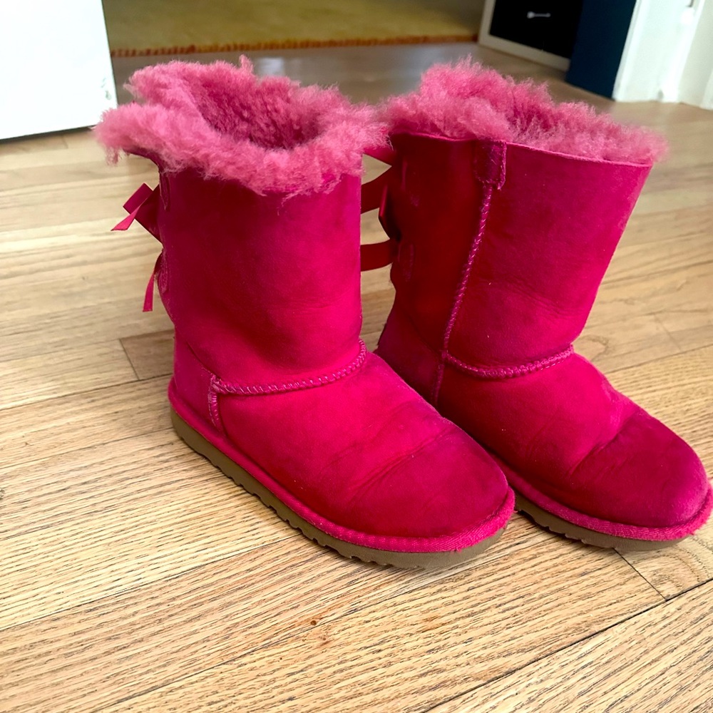 Hot pink kid Ugg Boots